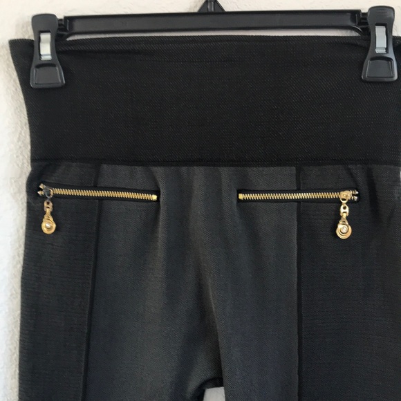 2-tone gray zipper pocket leggings - Picture 4 of 7